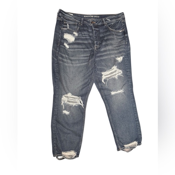 American Eagle Outfitters Denim - American Eagle Distressed Blue Jeans 18 skinny regular fit